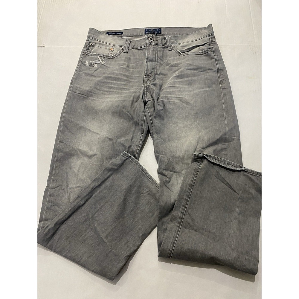 Lucky Brand Jeans Men's Gray 363 Straight Fit. Men's 34X32
